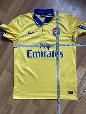 ARSENAL LONDON 2013 2014 AWAY SHIRT JERSEY NIKE 532866-750 sz M