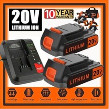 1.5Ah 20V Lithium-Ion Battery or Charger for Black  Decker 20 Volt LBX20 LBXR20