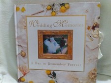 PUBLICATIONS INTERNATIONAL "WEDDING MEMORIES "12"X12" DIE-CUT PHOTO ALBUM