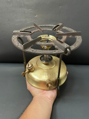 Old Vintage Prisma No.100 Kerosene Pressure Brass Camping Stove