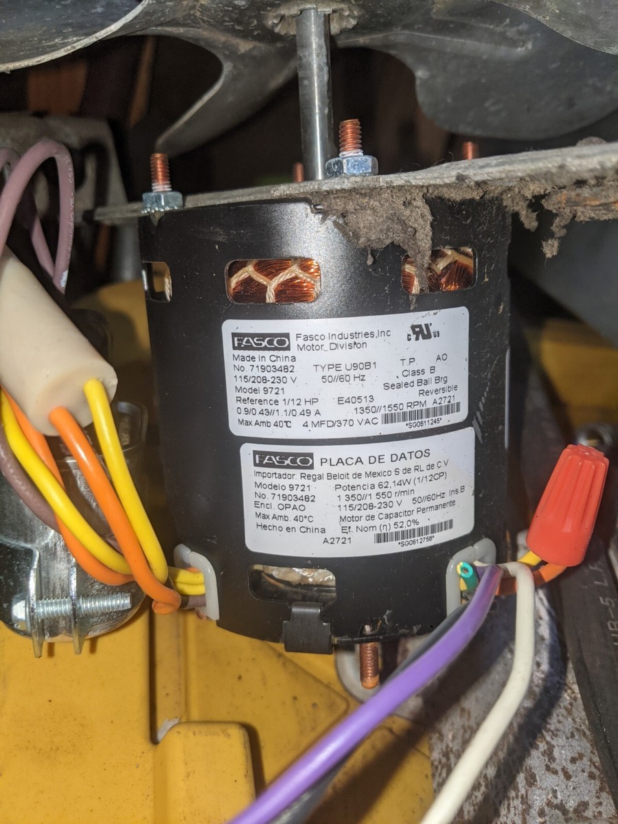 OEM FASCO LR6319 71903482 HP 1/12 115 Or 220v PHASE 1 MOTOR Evap