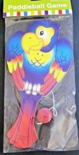 Novelty 8" Parrot Paddle Ball Toy