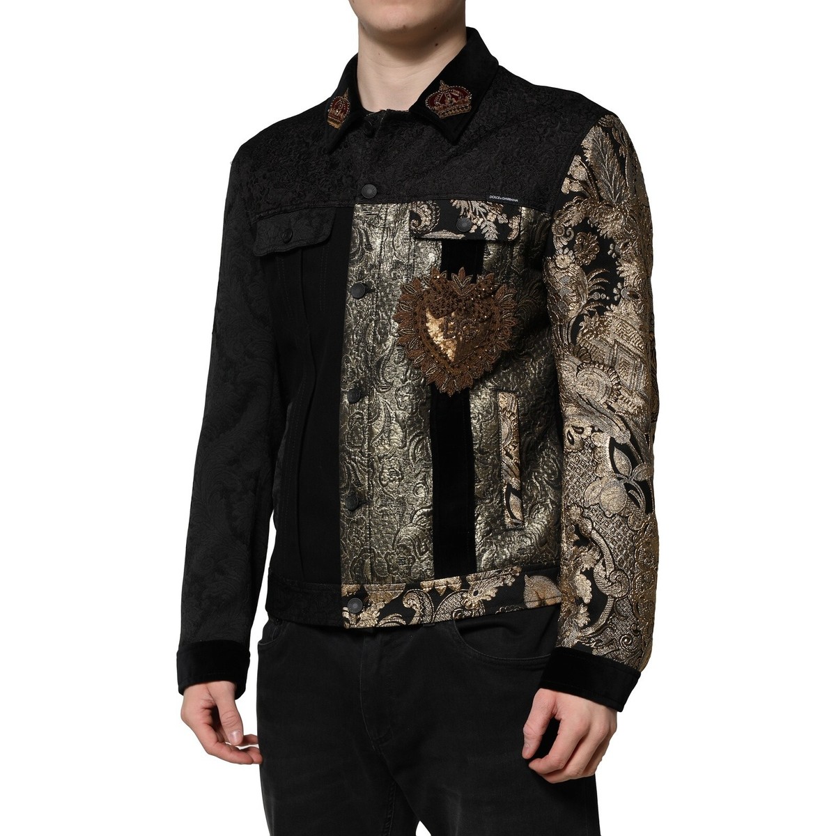 ジャケット・アウター Dolce&Gabbana Leather Moto Zip Jacket DOLCE & GABBANA Jacket Black Leather Zipper Biker Coat IT54