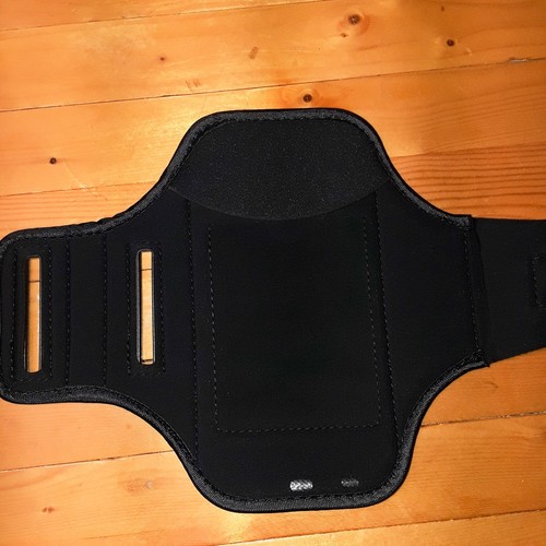 Black Neoprene Arm Band Phone Case Workout - 第 3/3 張圖片