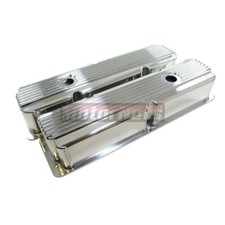 Ford Fe Fin Fabricate Polish Aluminum Tall Valve Cover Bbf 332 352 390 427 428
