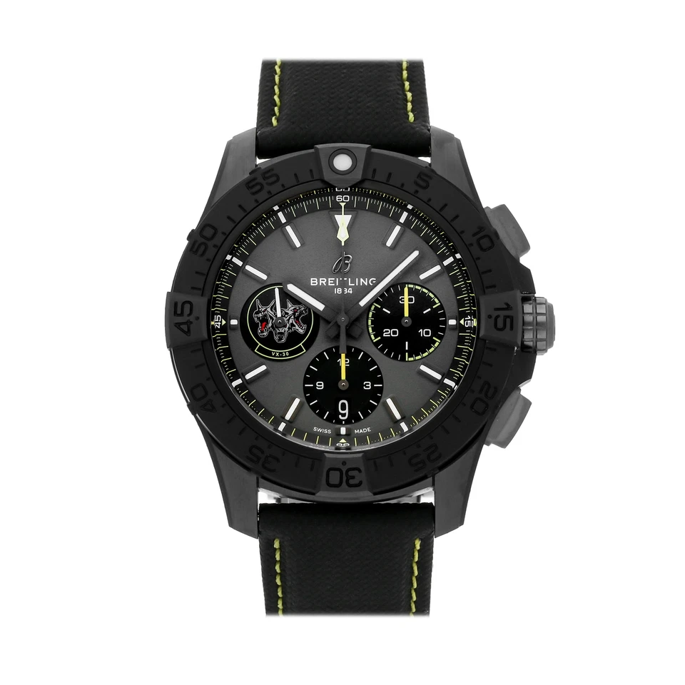 Breitling Avenger Ceramic Auto 44mm Watch Strap Grey Dial SB01472A1B1X1