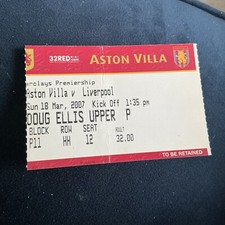 2006/07 Ticket - ASTON VILLA v. LIVERPOOL