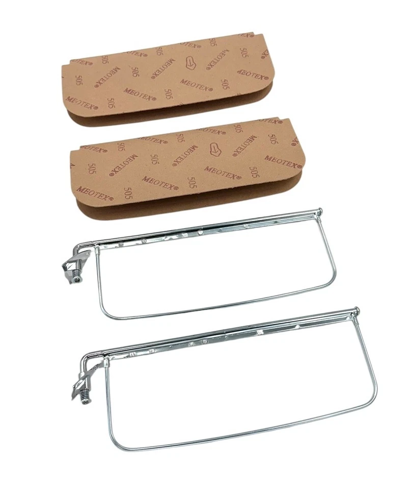 Soportes de parasol cromados con marco para coche de pasajeros Ford 1935-48 (coche cerrado) Foto 2 de 4