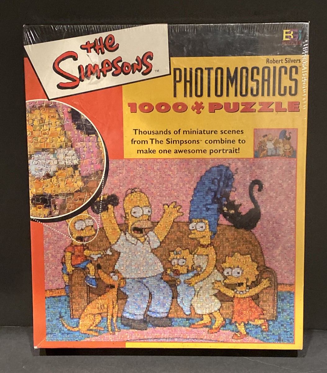 The Simpsons Photomosaics Jigsaw Puzzle 1000 Piece Robert Silvers