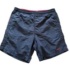 Weekender Men's Lined Swim Trunks Swimsuit Navy Blue Red