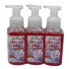 Bath & Body Works CANDY CANE BLISS GENTLE FOAMING HAND SOAP (3 PACK LOT) 