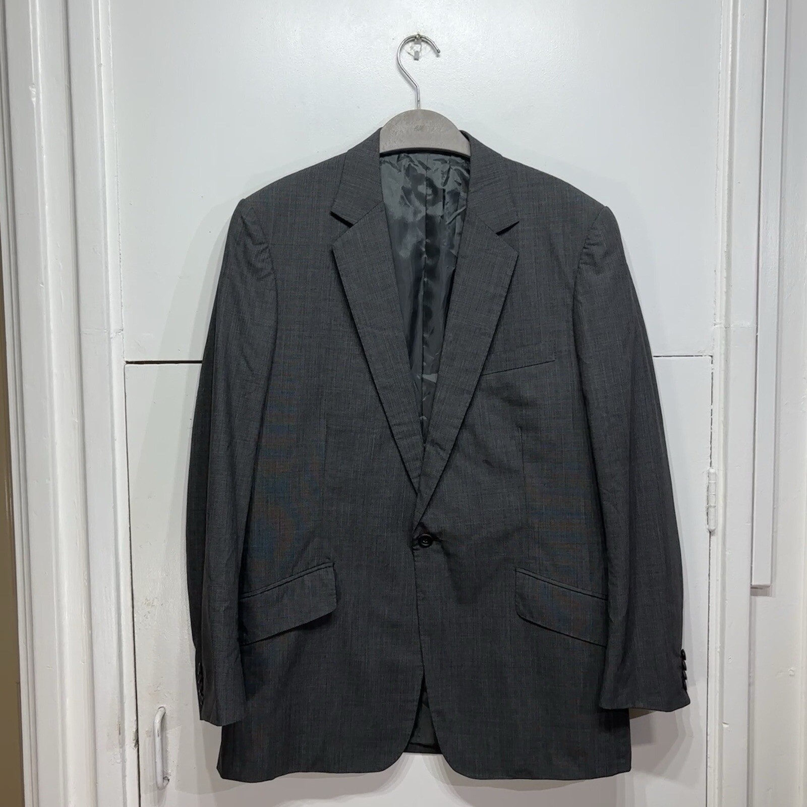 FILA Giacca blazer Kilgour Savile Row grigio monopetto bottoni 100% lana taglia 40