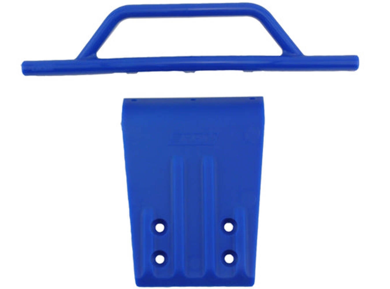 RPM 80955 Blue Front Bumper and Skid Plate for Traxxas 2WD S
