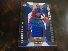 2009-10 Panini Threads Basketball--Rookie Preview--Auto/Jsy--#29 D.Summers 34/50