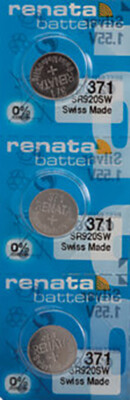 3 x Renata 371 Watch Batteries, SR920SW Battery | Shipped from USA
