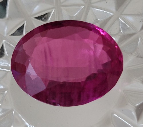 Rare 14.80 Ct Loose Mogok PINK Ruby Like Corundum Oval Cut Gemstone - Picture 7 of 9