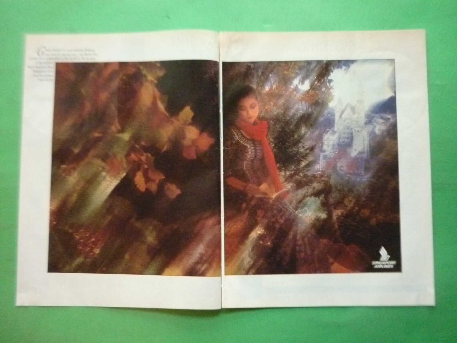 Vintage 1984 Singapore Airlines Ad Collectible AIR