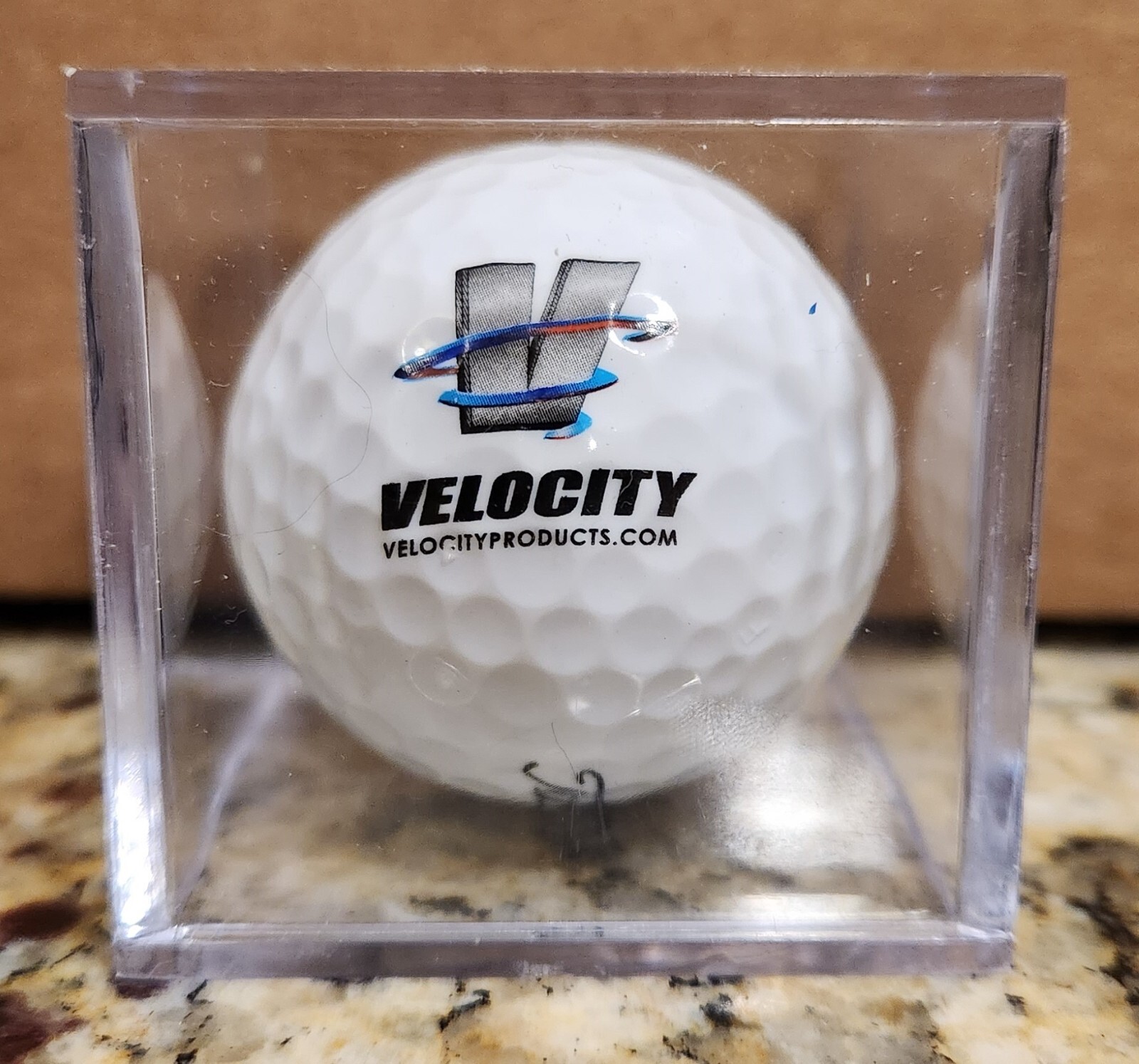 Velocity Products Logo Golf Ball (1) Titleist Velocity (In display case)