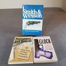 Lot of 3 Firearm Books: "Professional Gun Dealing", "Glock" The Rise of Amerca's