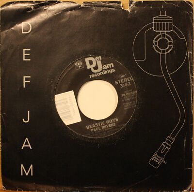 BEASTIE BOYS **Paul Revere** FIGHT FOR YOUR RIGHT Hip Hop 45 on
