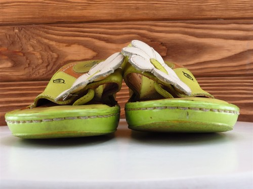 Born Größe 6 Sandale Flip Flop grünes Leder Damen M - Bild 2 von 11