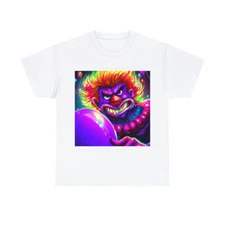 Halloween Evil Clown T Shirt Art Tee Unisex Adult Horror Scary Trick or Treat
