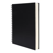 8.5x11inches Hardbound Sketch Book, Spiral Bound Sketch Pad, 80-Sheets 90gsm ...