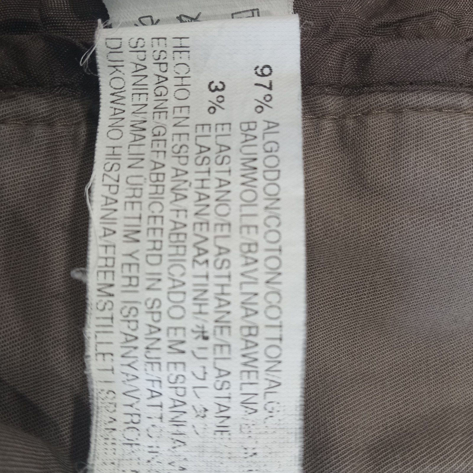 ZARA BASIC Chino Shorts Flat Front Tan Mocha Cott… - image 6