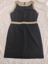 Tahari Women's Black And Beige Dress Size 14 Business Work