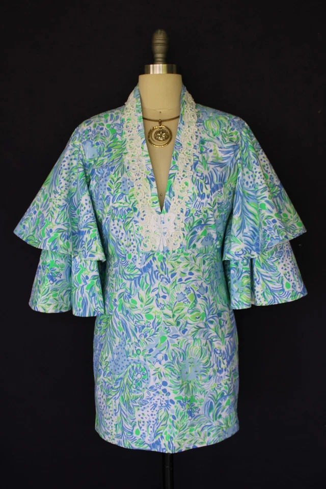 Lilly Pulitzer custom Badgley Mischka dress romper jumper jumpsuit crochet lace - Image 3 of 4