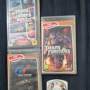 Sony PSP lot jeux UMD : GTA Vice City Stories Platinum, Transformers, GT