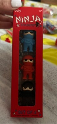 Boxed Set of 3 Ninja Erasers by Ooly BNIP
