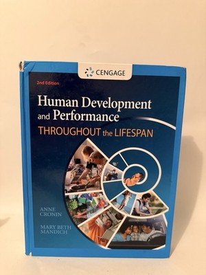 Cengage Human Development & Performance Lifespan 2nd Ed Cronin Mandich Hardcover