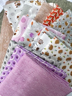 Gentle Forest By Tea And Sympathy Studio E 13 FQs + 2.5 Yds Coordinating Fabric
