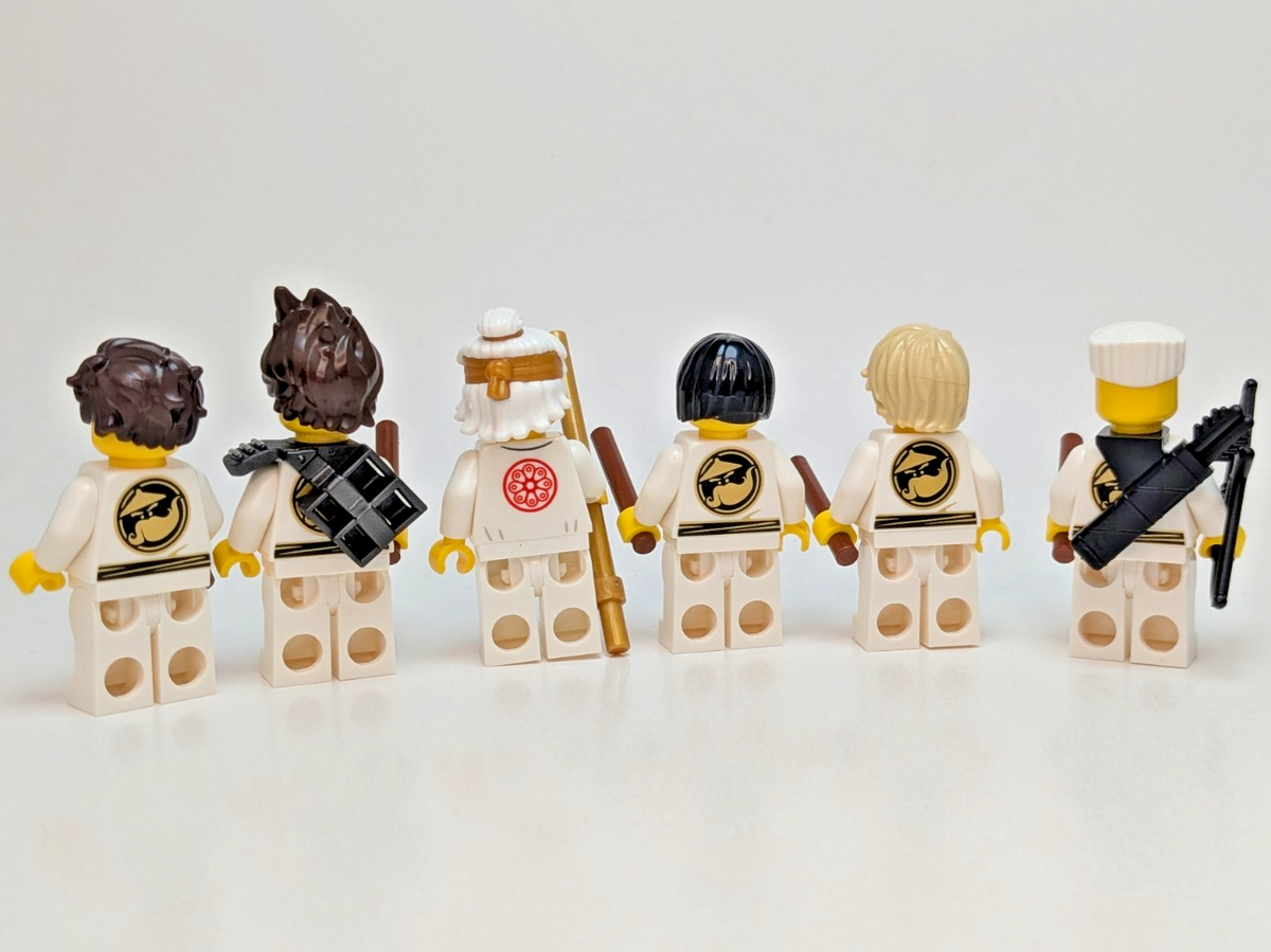 くぅ〜チャン Lego Ninjago Wu-Cru Training Gi Minifigure lot Kai Jay Zane LLOYD