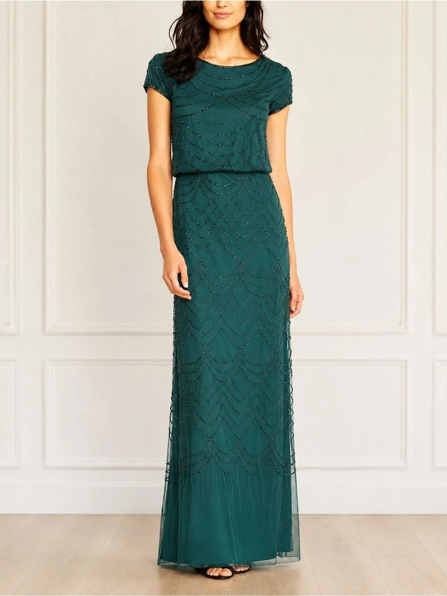 adrianna papell green lace dress Women's for sale adrianna papell green dress