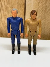 Battlestar Galactica Starbuck And Commander Adama 3 3/4" Figures 1978