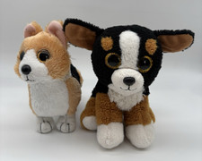 Kuscheltier Ty Hund Set Roscoe 17cm+ Otis 12cm x 16cm Corgi Plüschtier Stofftier