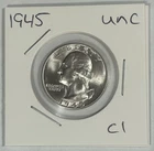 1945 Washington Quarter 90% Silver Bullion Uncirculated