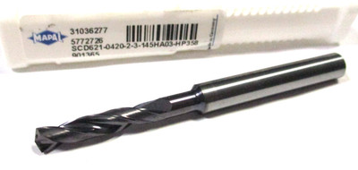 MAPAL VHM Bohrer IK Ø4,2 5xD SCD621-0420-2-3-145HA03-HP358 SchaftØ6 Neu XD6386