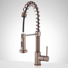 Cumberland Kitchen Faucet with Pull-Down Spring Spout, Oil Rubbed Bronze
