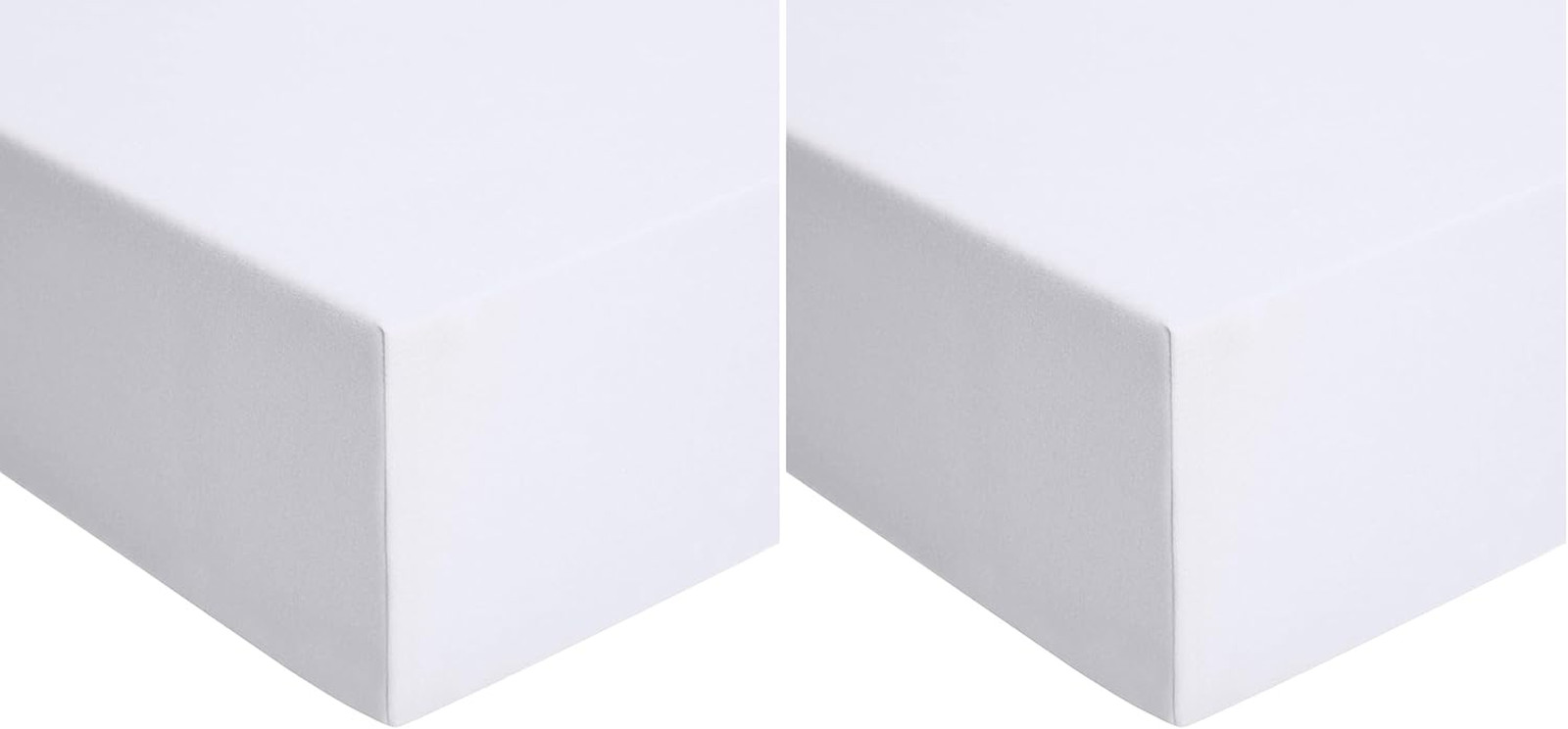 Drap-housse jersey blanc 200x200 haut de gamme en maille de coton peigné respirant