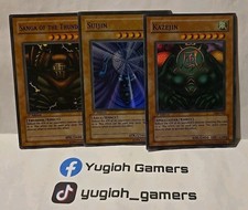 YUGIOH SANGA OF THE THUNDER KAZEJIN SUIJIN MRD 1ST EDITION SUPER LIGHT PLAYED 