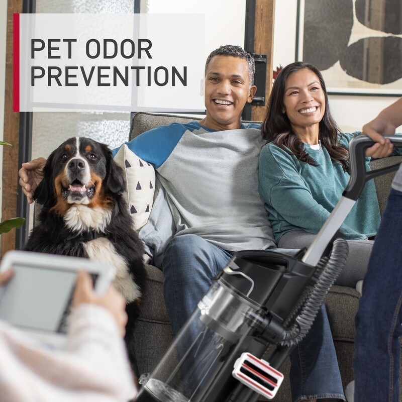 Power Drive Swivel Pet Bagless Upright Vacuum Cleaner w/ HEPA Media Filtration