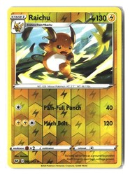 Raichu 066/202 Sword & Shield Base Set Reverse Holo Rare