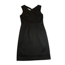 T Tahari Women's Sleeveless Crisscross-Back Sheath Scuba Dress Size 8 LBD Party