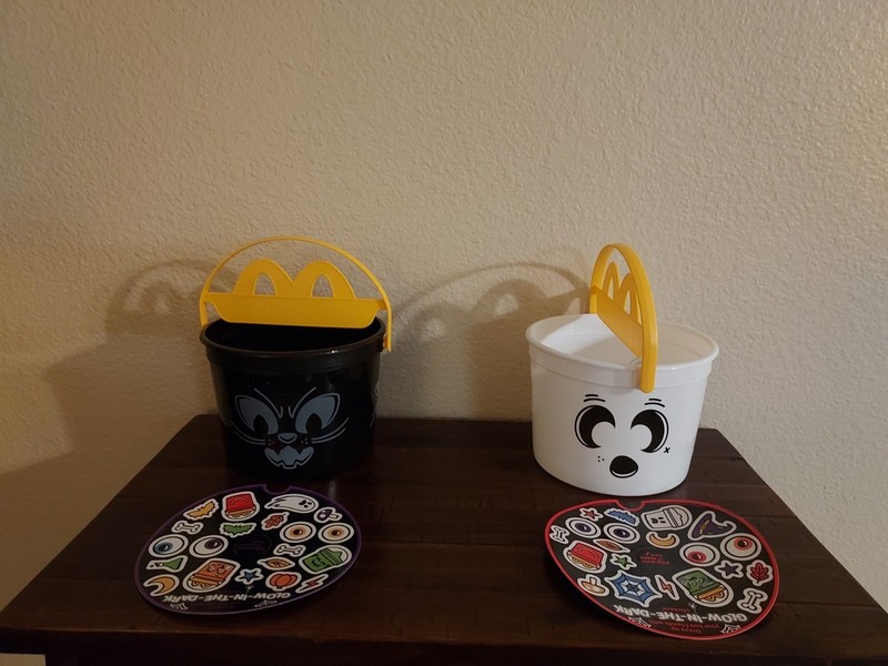 2025 McDONALD'S Halloween Bucket Pail Classic Boo Buckets HAPPY MEAL TOYS or Set