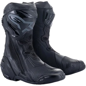 Alpinestars Supertech R Boots Motorbike Motorcycle Sports Track Race Black Black