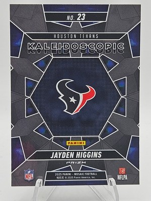 2025 Mosaic Jayden Higgins Kaleidoscope Case Hit (RC) Houston