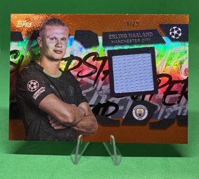 2025-26 Topps UCC Superstar Relic - Erling Haaland /25 Player worn